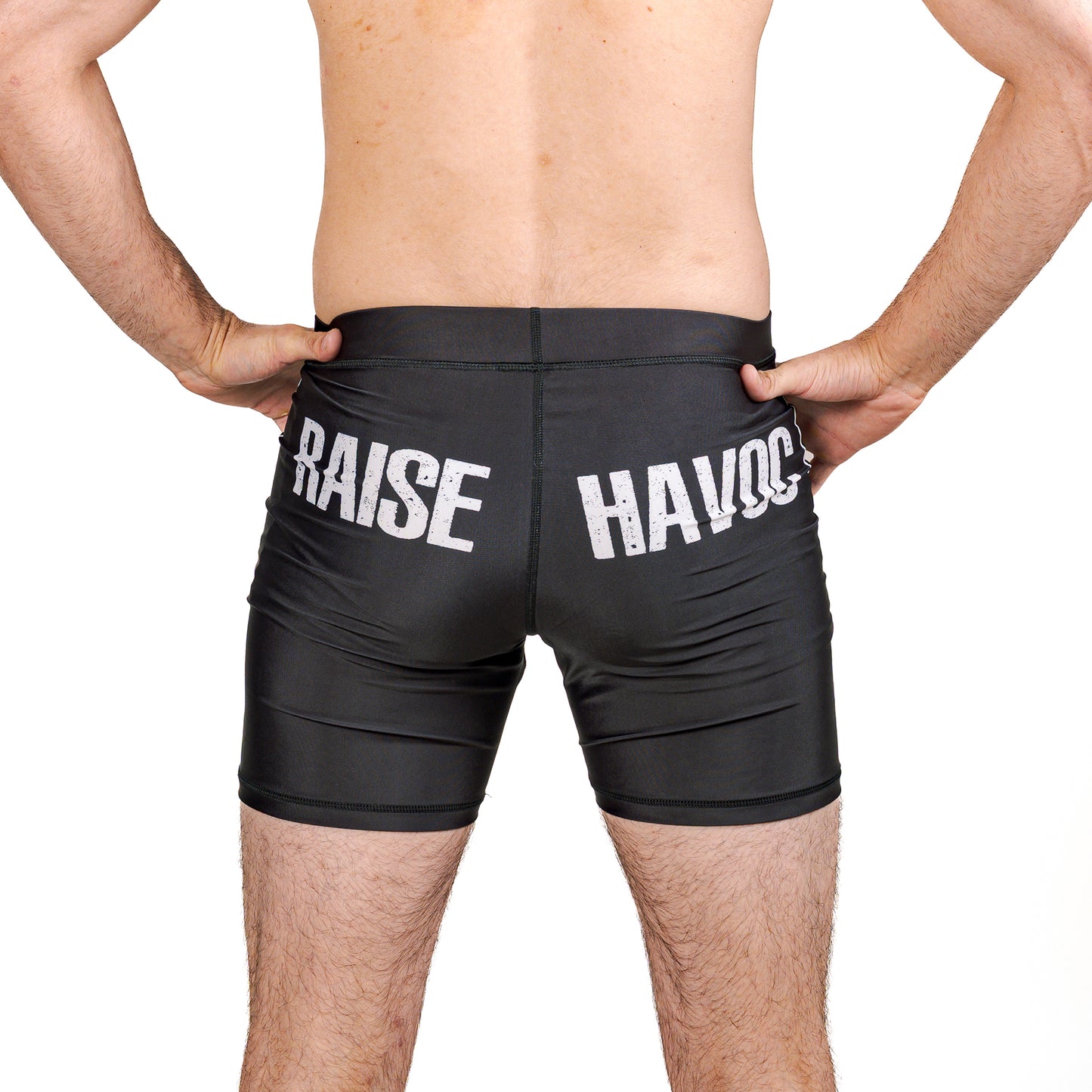 HAVOC Vale Tudo Shorts – Minimal Blackout Edition