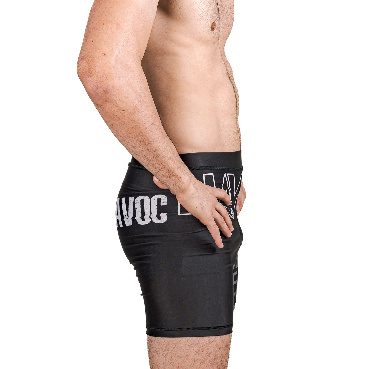 HAVOC Vale Tudo Shorts – Minimal Blackout Edition