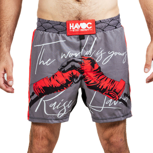 HAVOC Fight Shorts - THE WORLD IS YOURS